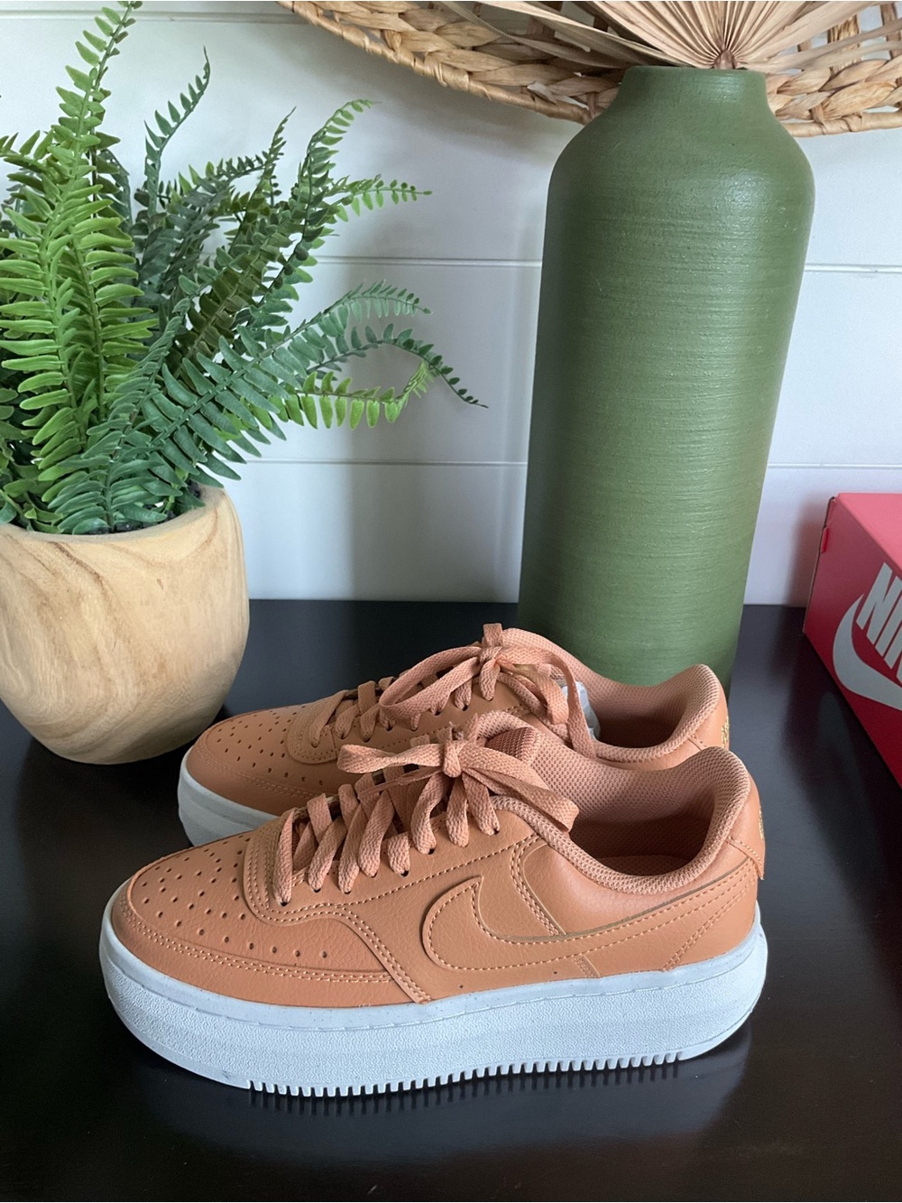 Nike Court Vision Alta Cognac Sneakers